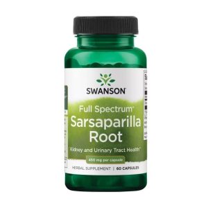 Sarsaparilla – Smilax Swanson, 450 mg (60 kapsula)