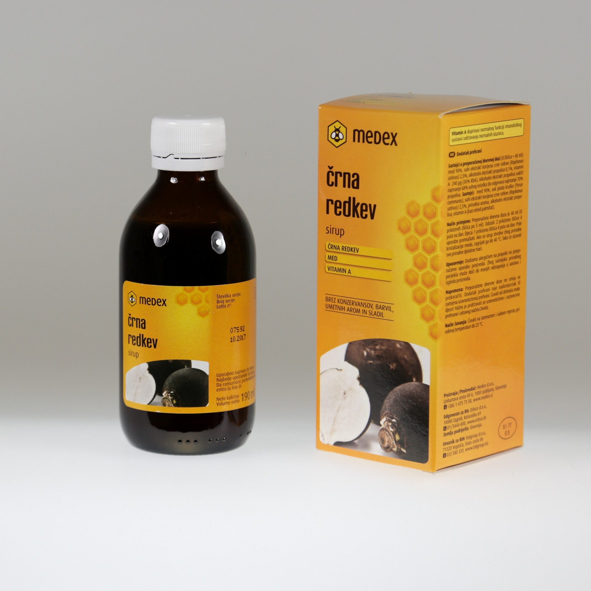 Crna Rotkva sirup 190ml Medex - Slika 2
