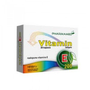 Vitamin E 200 a 30 softgels kapsula Pharmamed