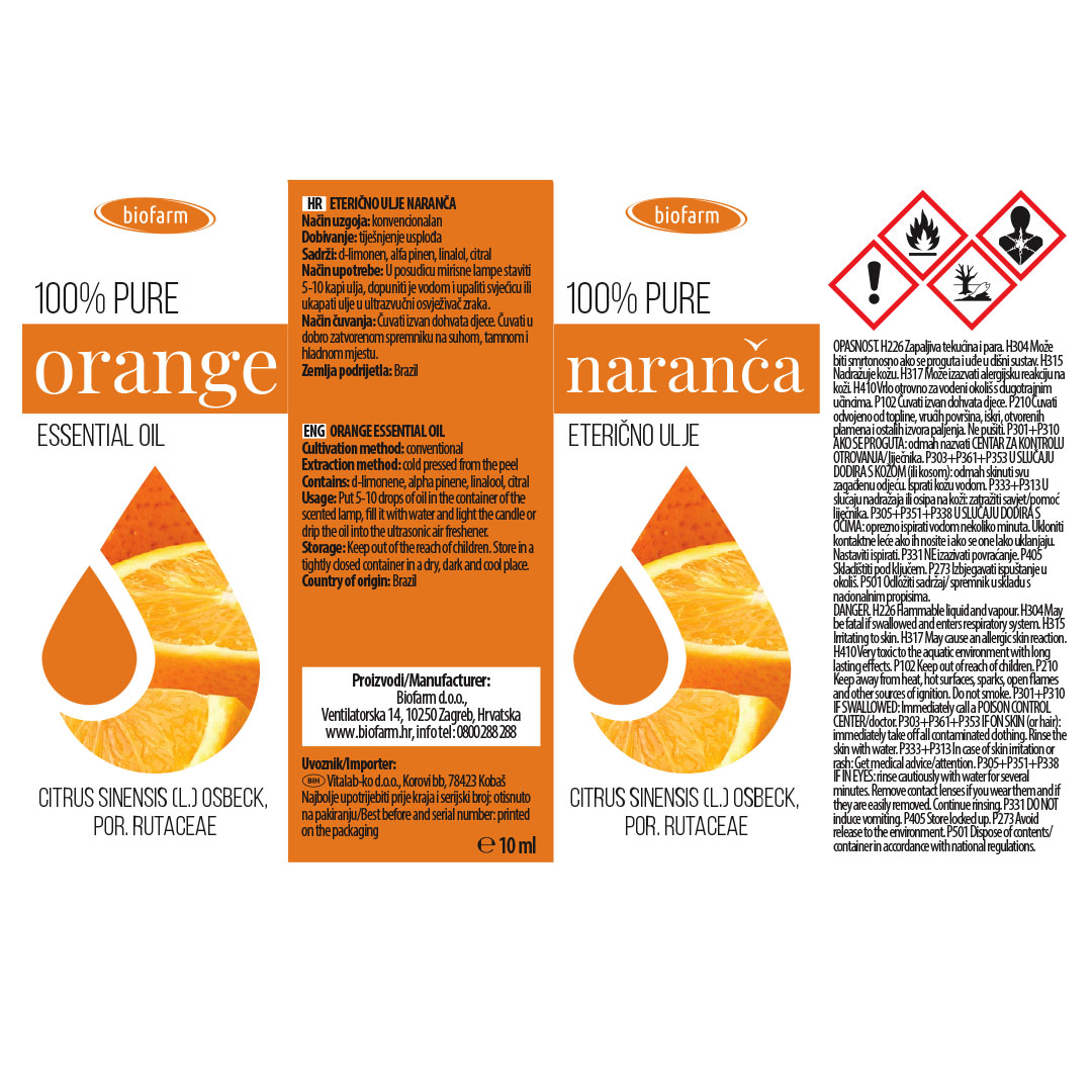 Orange essential oil, 10ml - Slika 3