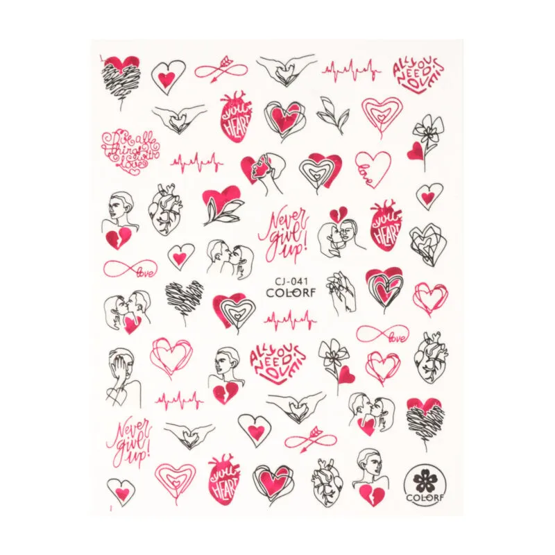 Nail Sticker – Heart whisper 4, NA4065 - Slika 2