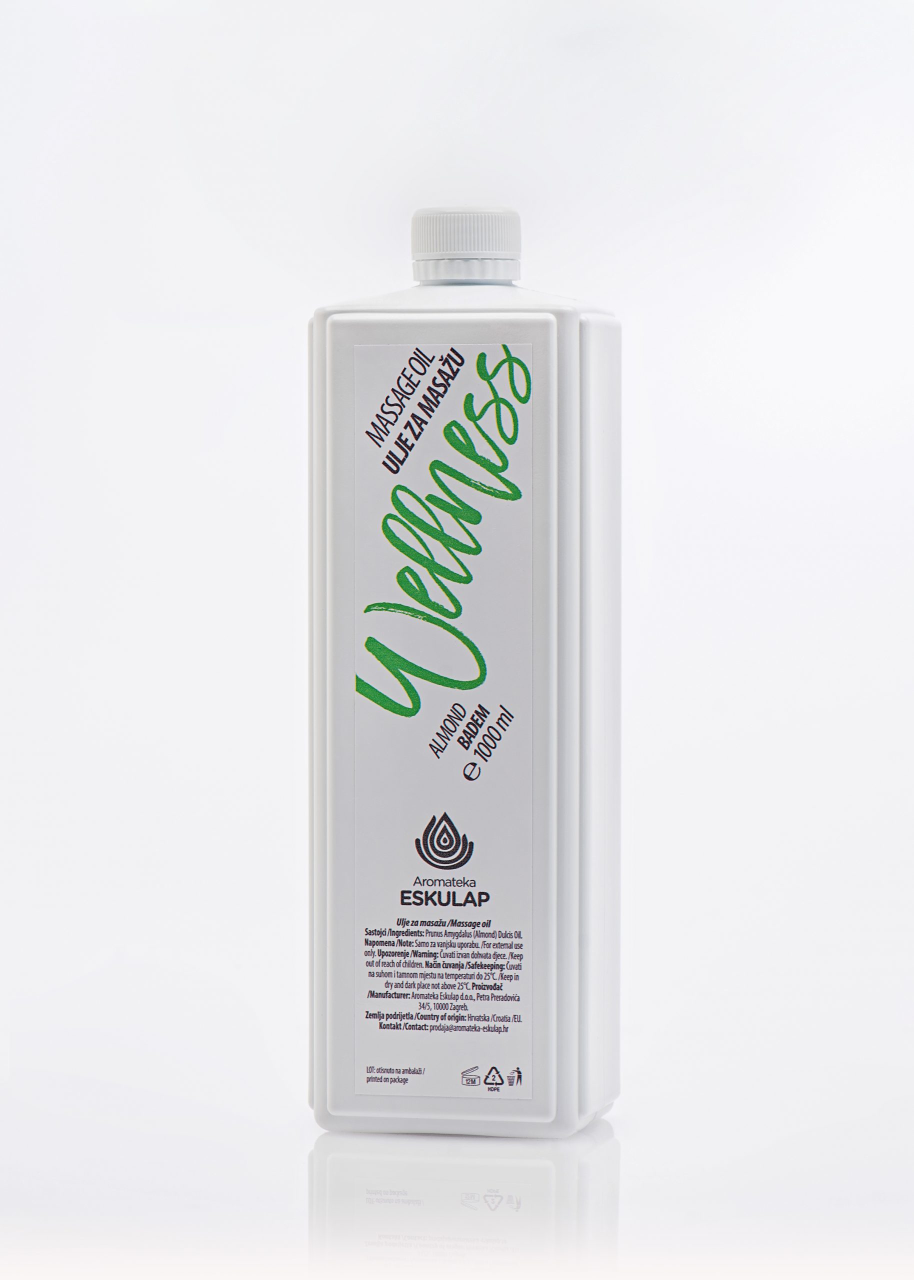 Wellness Bademovo ulje za masažu 1000ml - Slika 3