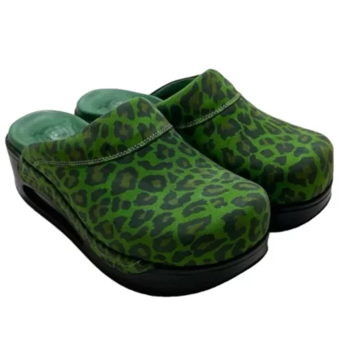 ANATOMSKE KLOMPE HIPPOCRATES AIR ART 2022 GREEN LEOPARD - Slika 2