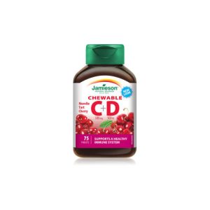 JAMIESON VITAMIN C+D3 TABLETE ZA ŽVAKANJE